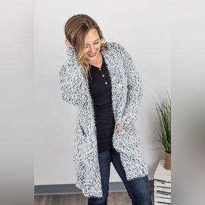 NWT Michelle Mae Fuzzy Cardigan | Pockets | Large